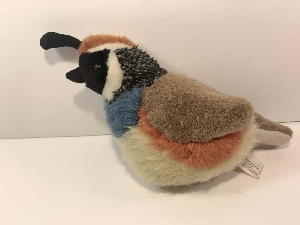 Quail bird plush realistic looking